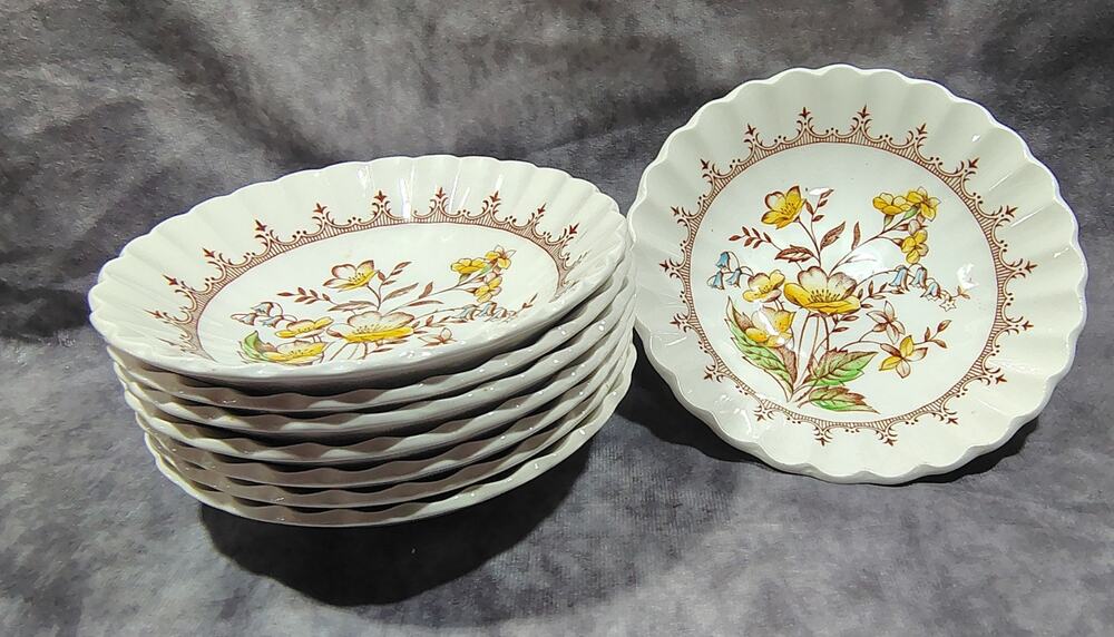 8 Vintage J. G. MEAKIN BREAMAR CEREAL / SOUP BOWLS